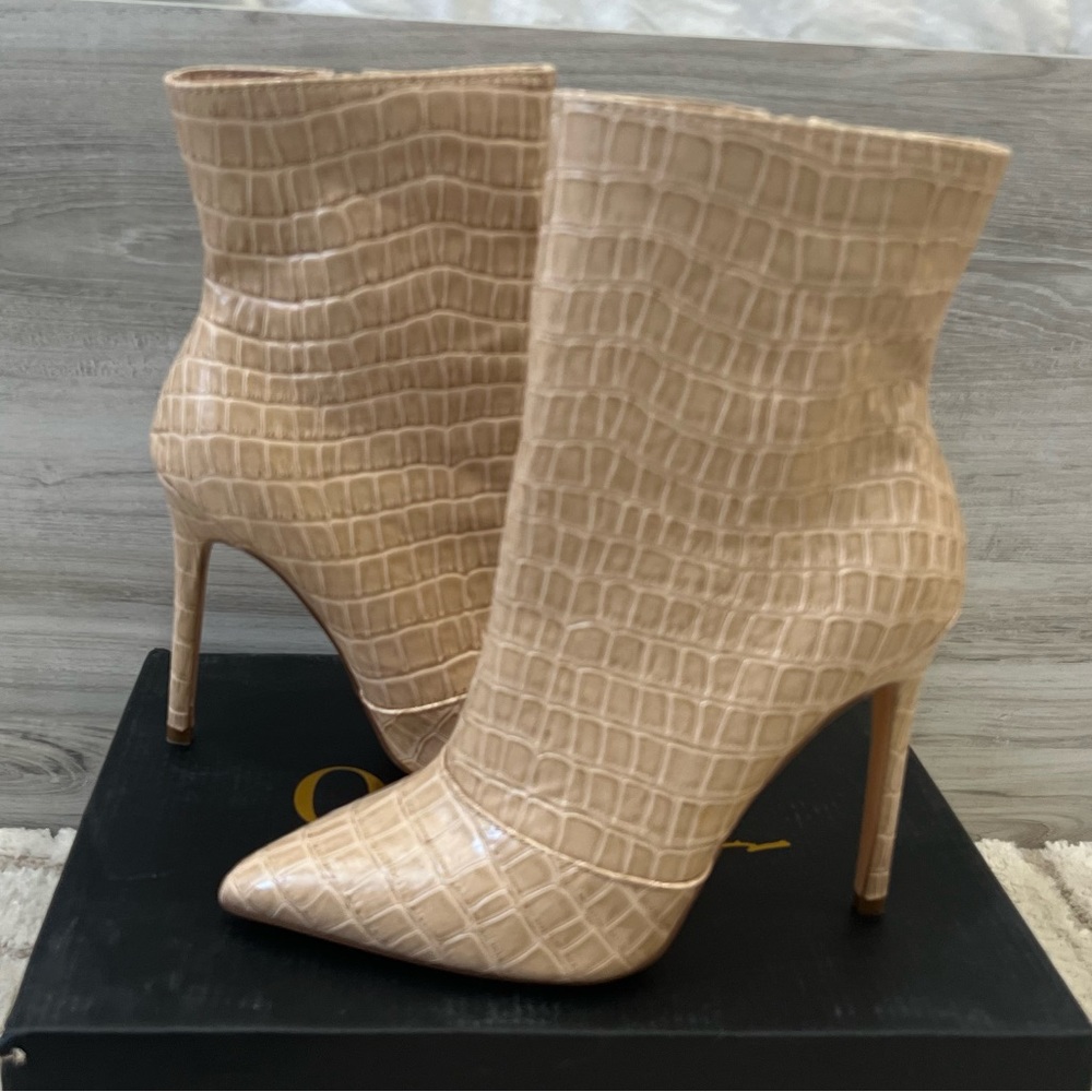 New Beige Ankle Booties